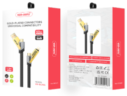 Usb Кабель-зарядка 4в1 2Type-C/Lightning/USB Ven-Dens VD-DCA05 черно-золотой