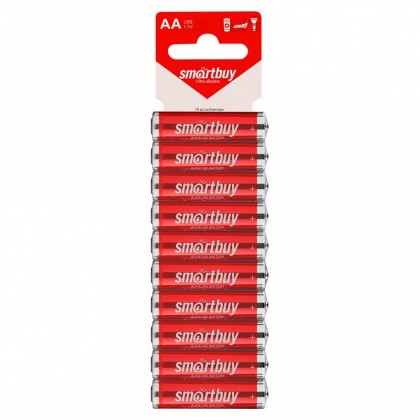 Батарейка алкалиновая Smartbuy LR6/10SB (300/600)  (SBBA-2A10SB)