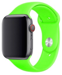 Сменный браслет силиконовая для Apple Watch 38mm салатовый