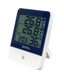 Часы-метеостанция Perfeo Kammuri (PF-CX-260A) белые
