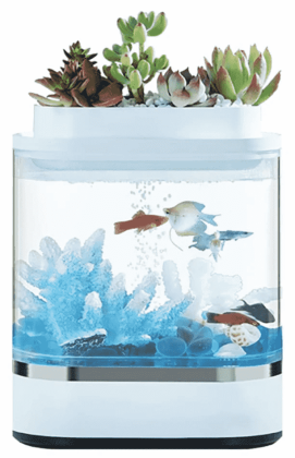 Аквариум Xiaomi Geometrc Mini Lazy Fish Tank Pro C300 mini pro белый