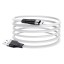 Usb Кабель-зарядка Micro Hoco X53 Angel 2.4A 1м плоский силиконовый белый