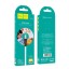Usb Кабель-зарядка Micro Hoco X53 Angel 2.4A 1м плоский силиконовый белый