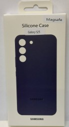 Накладка для Samsung Galaxy S25 MagSafe Silicone Case синий