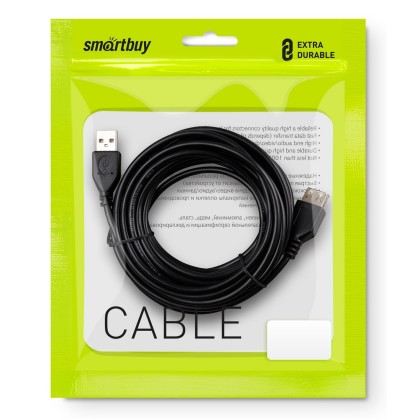 Кабель-удлинитель USB (папа) на USB (мама) Smartbuy (K-855-80) 5м