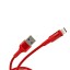 Usb Кабель-зарядка Lightning Hoco X26 Xpress 2.4A 1м в тканевой оплётке красный