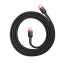Кабель-зарядка Type-C на Type-C Baseus Cafule 100W 1м CATKLF-G91 красно-чёрный