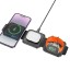 Беспроводное зарядное устройство 3in1 смартфон/Watch/AirPods Hoco CQ4 15W черное