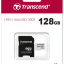 micro SDHC карта памяти Transcend 300S 128GB Class 10 UHS-I 100MB/s с адаптером
