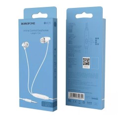 Наушники с микрофоном Borofone BM25 Sound Edge 1.2м белые