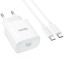 Сетевое зар. устр. Hoco C76A Pro с шнуром Type-C на Type-C 30W белое