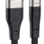 Usb Кабель-зарядка Micro Hoco X53 Angel 2.4A 1м плоский силиконовый черный