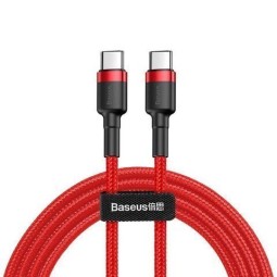 Кабель-зарядка Type-C на Type-C Baseus Cafule 100W 1м (CATKLF-G09) красный