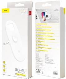 Беспроводное зарядное устройство Baseus Smart 3in1 для Phone+Watch+Pods WX3IN1-C02 белый