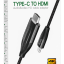 Кабель-переходник Hoco UA16 Type-C (папа) на HDMI 4K (папа) 2м чёрный