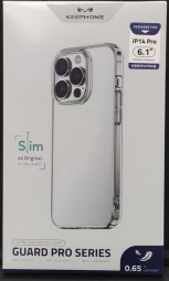Накладка для i-Phone 14 Pro Keephone тонкий прозрачный