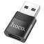 Переходник USB наType-C Hoco UA17 черный