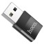 Переходник USB наType-C Hoco UA17 черный