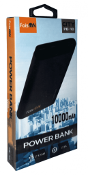 Powerbank Faison PB-90 City 10000mAh 2USB 2.1A черный