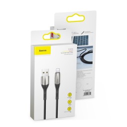 Usb Кабель-зарядка Lightning Baseus Horizontal 2.4A 2м (CALSP-C01) черный