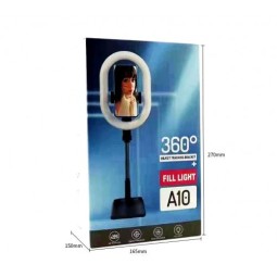 Светодиодная кольцевая лампа для селфи A10 Fill Light черная