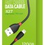 Usb Кабель-зарядка Lightning Hoco X27 Excellent Charge 2.4A 1.2м силиконовый чёрный