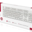 Клавиатура проводная Smartbuy ONE 238 USB/104+9 клавиш/Индикация клавиш/1.3м, (SBK-238U-W) белая