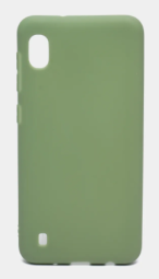 Накладка для Samsung Galaxy A10 Silicone cover без логотипа зеленая