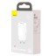 Сетевое зар. устр. Baseus GaN2 Lite Quick Charger 1USB/1C 65W (CCGAN2L-B02) белое
