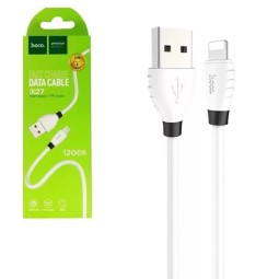 Usb Кабель-зарядка Lightning Hoco X27 Excellent charge 2.4A 1.2м силиконовый белый
