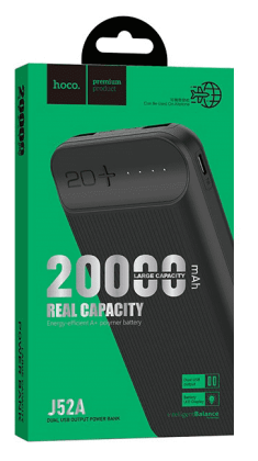 Powerbank Hoco J52A 20000mAh 2USB черный