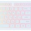 Клавиатура проводная Smartbuy ONE 305 USB/104+12 клавиш/Подсветка Rainbow/1.5м белая (SBK-305U-W)