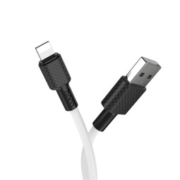 Usb Кабель-зарядка Lightning Hoco X29 Superior style 2.4A 1м в силиконовый PVC белый