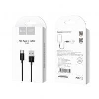 Usb Кабель-зарядка Type-C Hoco X23 Skilled 1м силиконовый чёрный