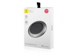 Беспроводное зарядное устройство Baseus whirlwind Desktop wireless charger CCALL-XU0S серебристое