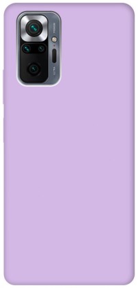 Накладка для Xiaomi Redmi Note 10 Pro/Pro Max Silicone cover без логотипа лаванда