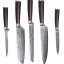 Набор кухонных ножей Xiaomi Spetime 5-Piece Steel Kitchen Knife Set G05-RE (5 ножей) красный