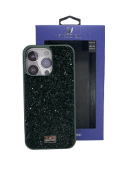 Накладка для i-Phone 14 Pro Max 6.7" Swarovski зелёный