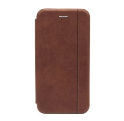 Чехол-книжка Huawei Nova 5T Nice Case кожаная боковая рыжая