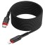 Usb Кабель-зарядка Type-C на Lightning Hoco X59 3A 20W 3м в тканевой оплетке черный
