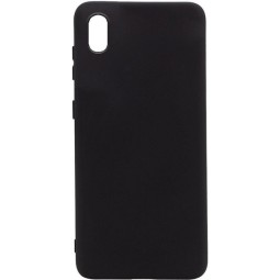 Накладка для Samsung Galaxy A10 Silicone cover без логотипа черная