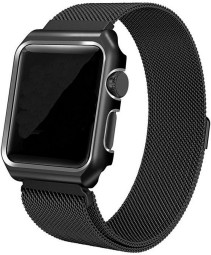 Сменный браслет для Apple Watch 42-44mm Milano №08 бордовый