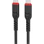 Usb Кабель-зарядка Type-C на Type-C Hoco X59 3A 60W 3м в тканевой оплетке черный