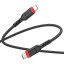 Usb Кабель-зарядка Type-C на Type-C Hoco X59 3A 60W 3м в тканевой оплетке черный