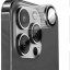 Защитное стекло для задней камеры i-Phone 14 Pro Max Wiwu Lens Guard серебристое