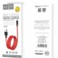Usb Кабель-зарядка Lightning Hoco X29 Superior style 2.4A 1м в силиконовый PVC красный