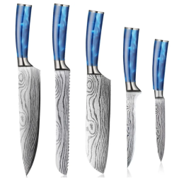 Набор кухонных ножей Xiaomi Spetime 5-Piece Steel Kitchen Knife Set G05-BU (5 ножей) синий