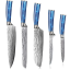 Набор кухонных ножей Xiaomi Spetime 5-Piece Steel Kitchen Knife Set G05-BU (5 ножей) синий