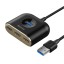 USB - Xaб 3.0 Baseus Round Box USB 4 порта (CAHUB-AY01) 1м черный