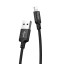 Usb Кабель-зарядка Micro Hoco X14 Times speed 2A 1м в тканевой оплетке черный